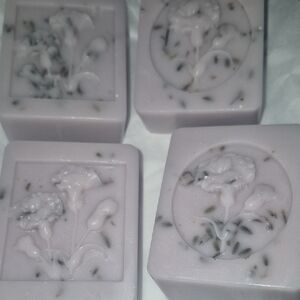 💎Homemade Lavender Decorative Shea Soap Bars (1)